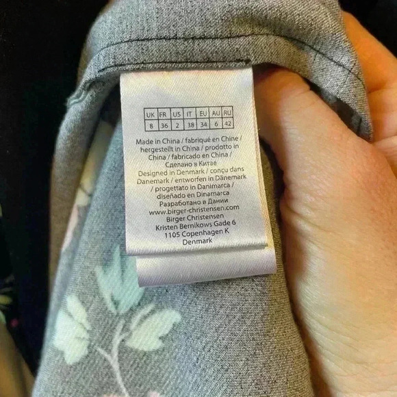 NEW ROTATE BIRGER CHRISTENSEN Black FLORAL PRINT WRAP DRESS - Picture 8 of 14